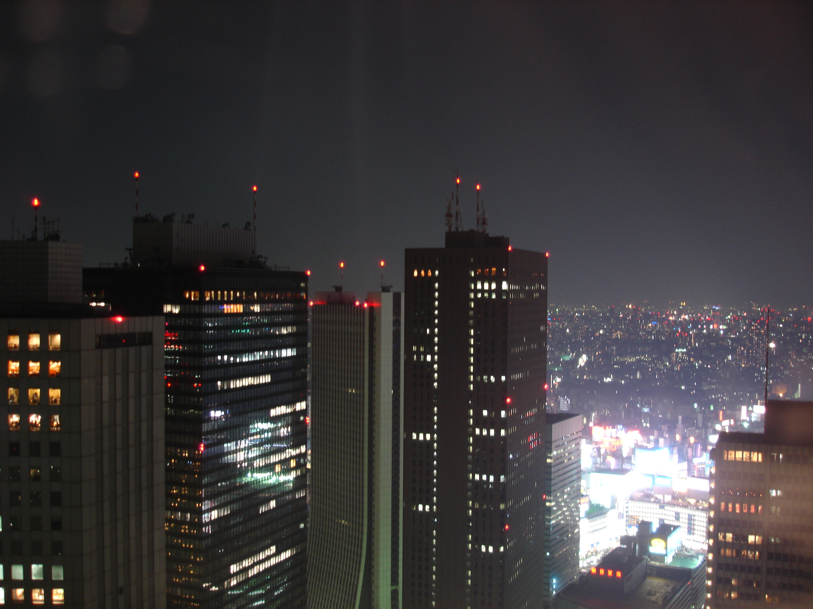 Night view over Tokyo